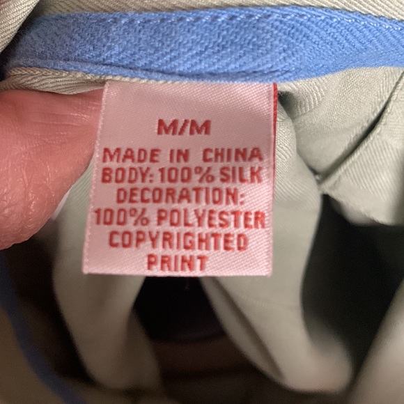 Tommy Bahamas Embroidered Shot in the Dark Golf Size Medium 100% Silk Hawaiian - Picture 9 of 9